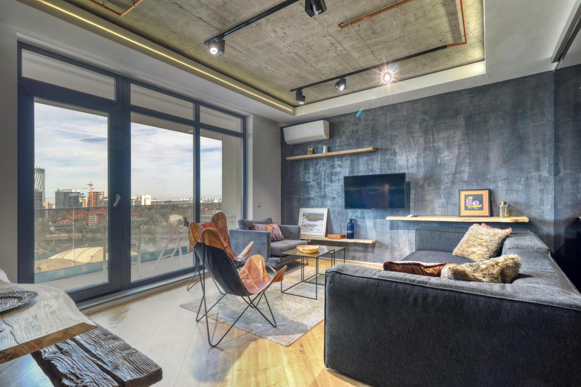 Penthouse Floreasca Bukarest Eksteriør billede