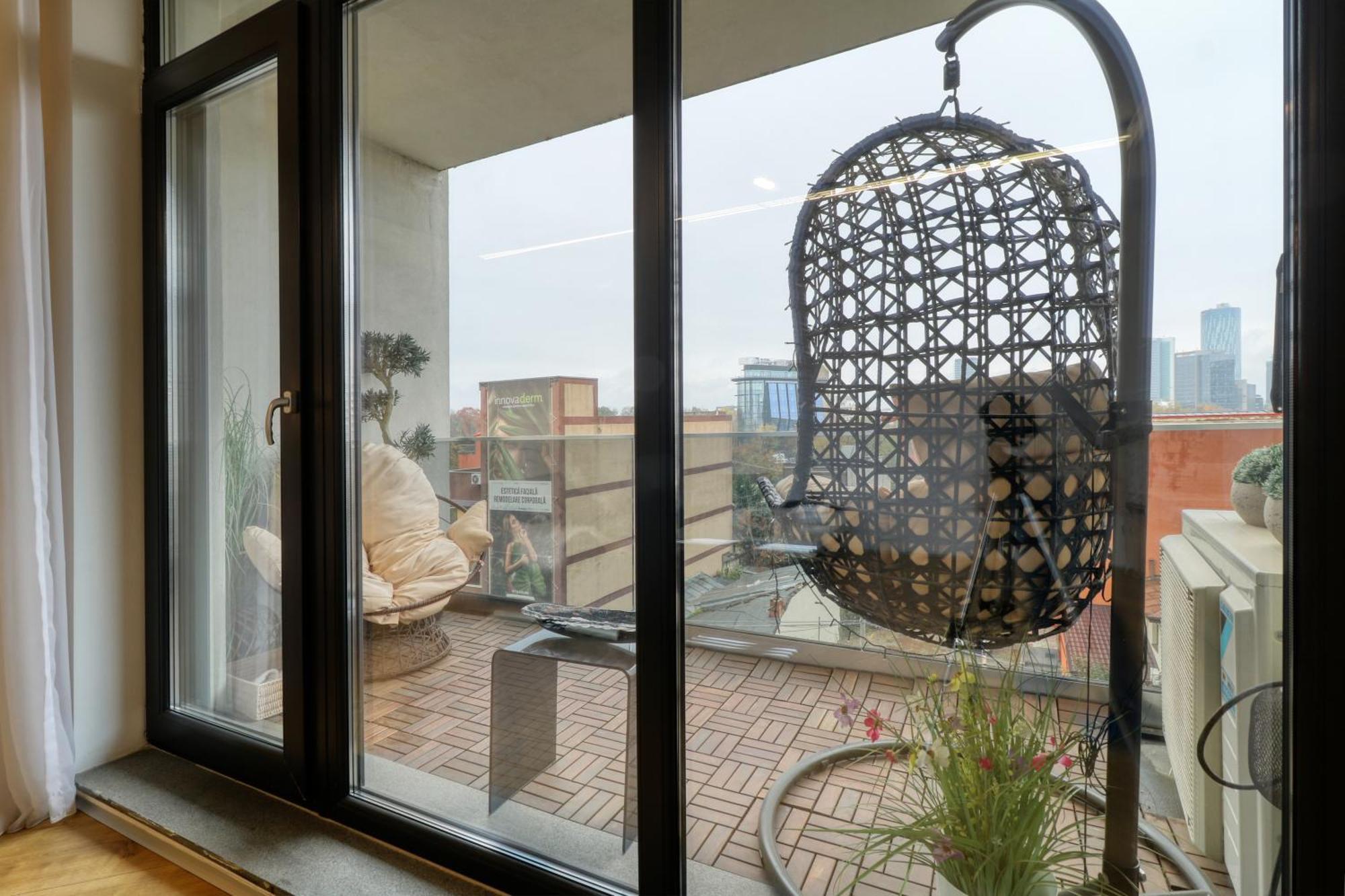 Penthouse Floreasca Bukarest Eksteriør billede