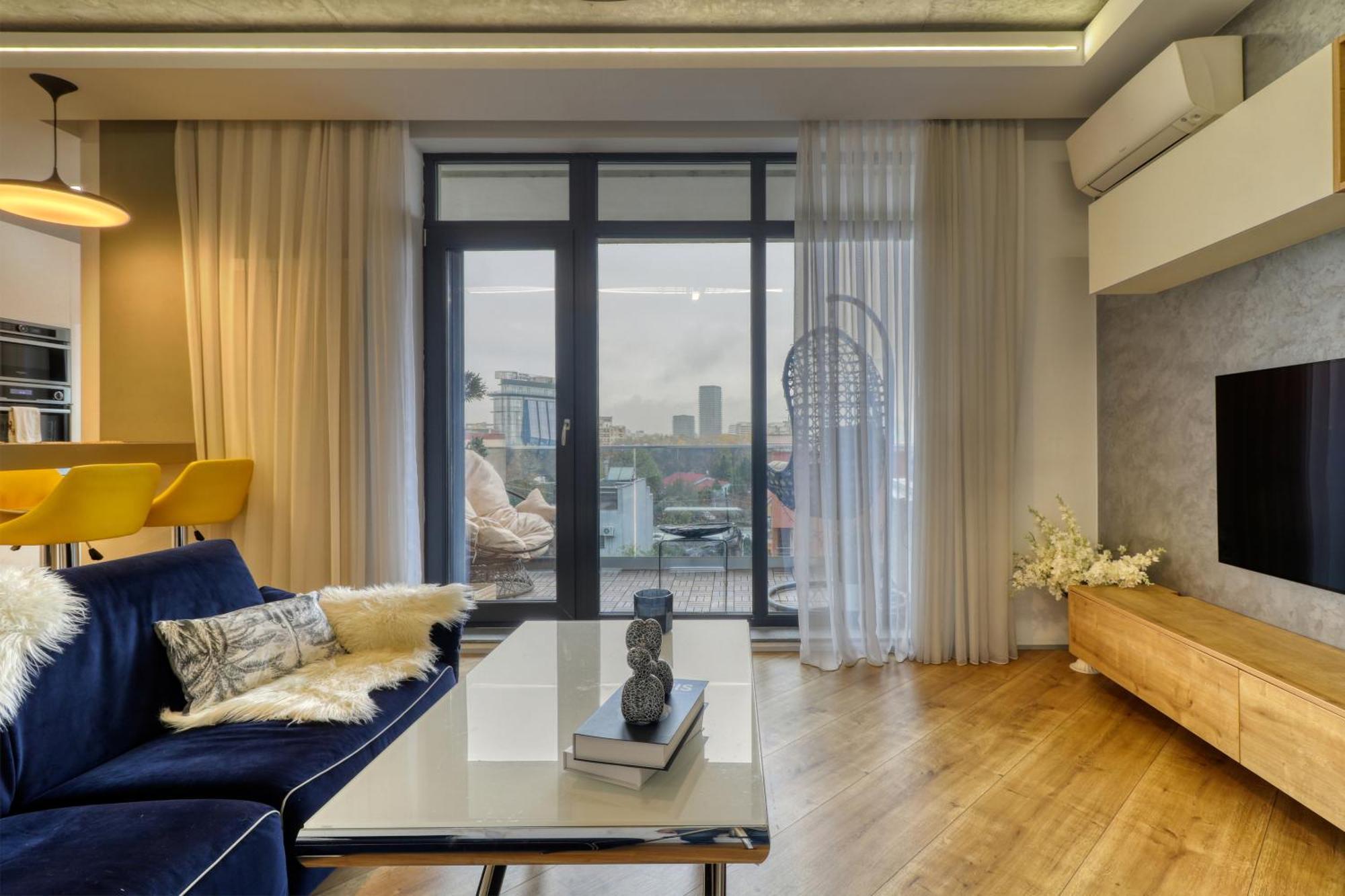 Penthouse Floreasca Bukarest Eksteriør billede