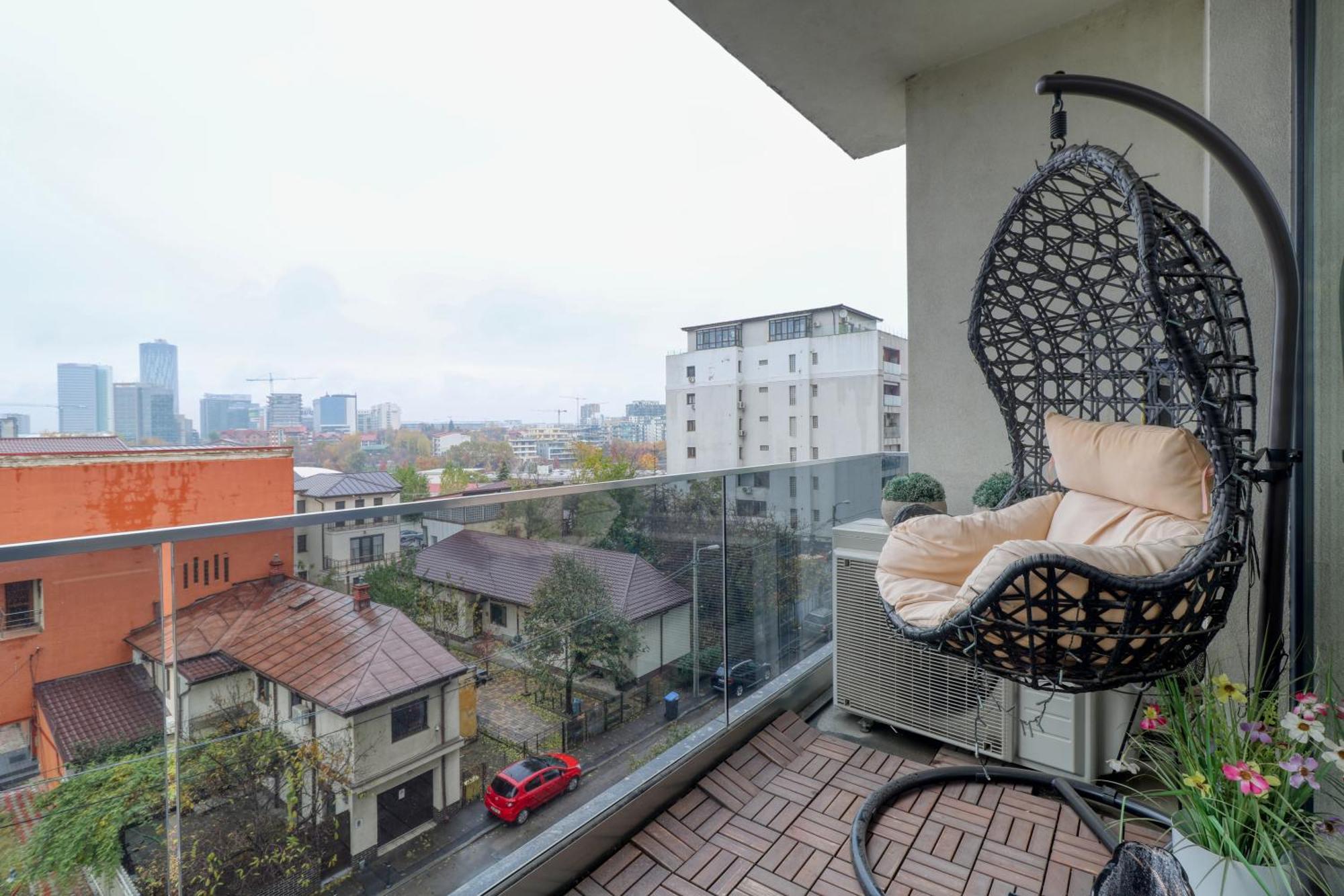 Penthouse Floreasca Bukarest Eksteriør billede